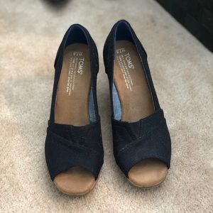 Toms Cork Wedges NWOT